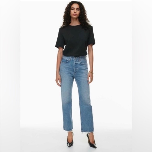 AGOLDE 90’s Mid Rise Straight Jean in Bound Wash, Size 28 NWT - Picture 1 of 14